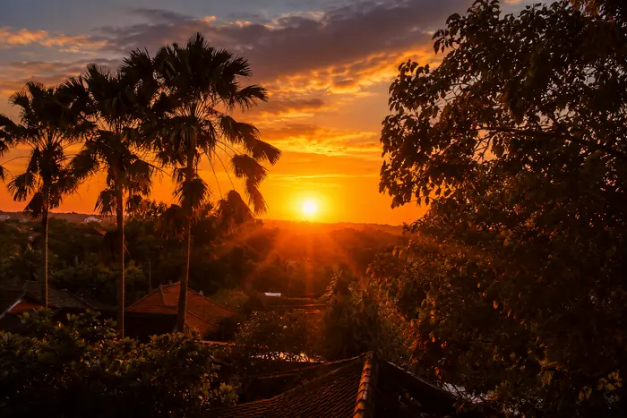 Sunset over the terrace, Shaffa GastroBazar, Balangan, Bukit